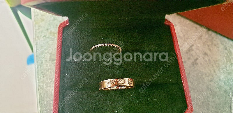 18K러브링반지 가드링포함9.5호--1