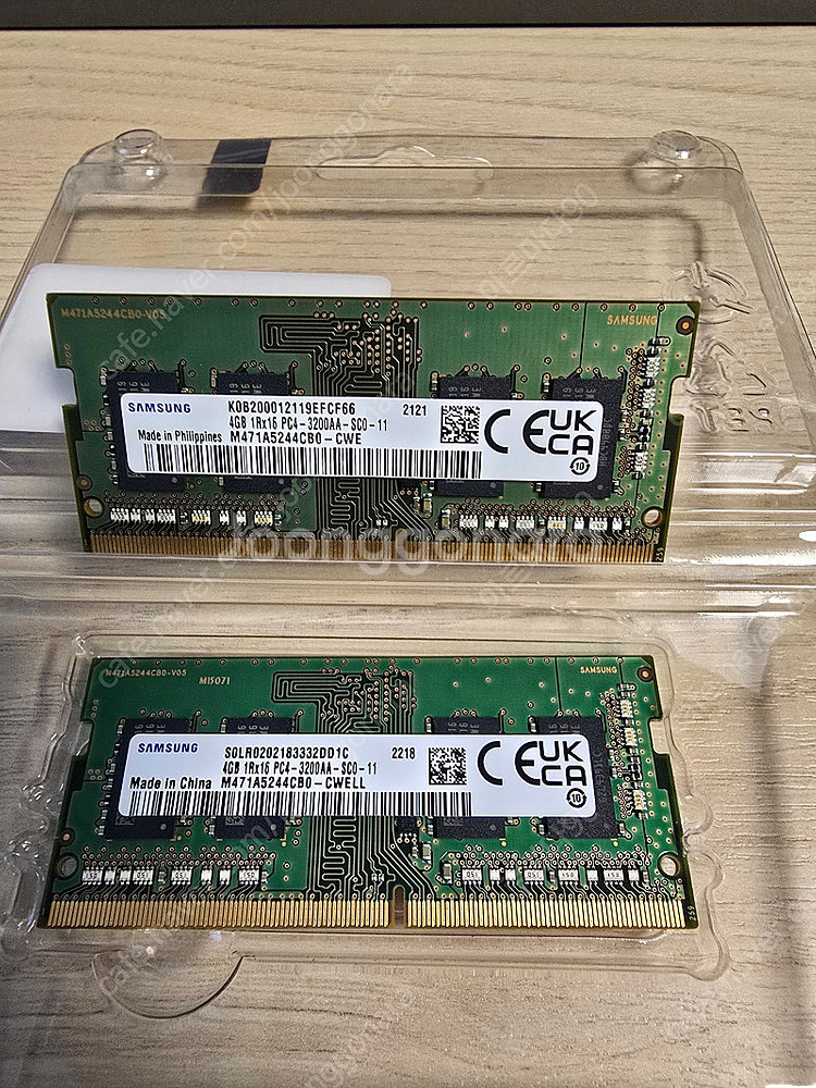 삼성 노트북용 DDR4 3200 4GB 램.--0