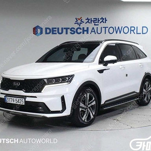 중고 쏘렌토 4세대(MQ4)하이브리드 HEV 1.6 2WD 그래비티 2021 년식 흰색 상태 최상 중고차