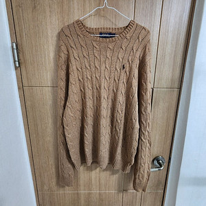 (L)폴로 케이블 꽈배기 니트