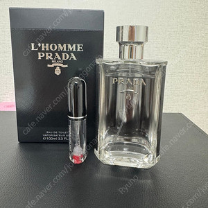 [새상품급 국내매장] 프라다 향수 르옴므 100ml + 퍼퓸팟 충전식 공병
