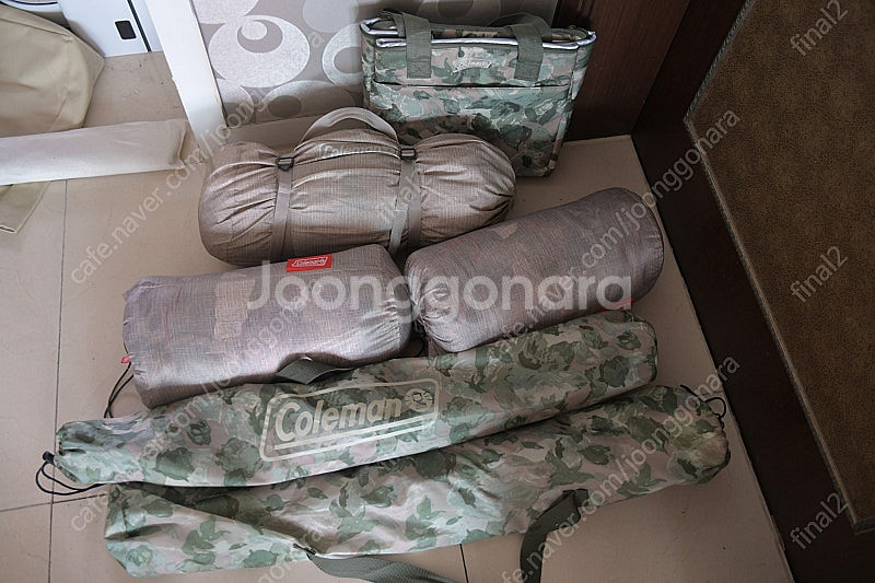 콜맨 투어링돔 LX 텐트, 힐링 체어, 침낭, 쿨러 내...--2