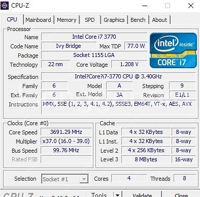 데스크탑 i7 3770 gtx1060--3