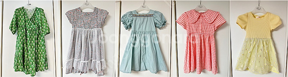 6세 여아 원피스(사이즈120)5벌 일괄판매/자라,로엠걸즈,치크,페르미츠--0