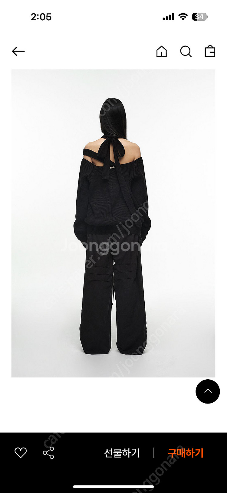 나체 니트 HALTER STRAP KNIT 1사이즈--1