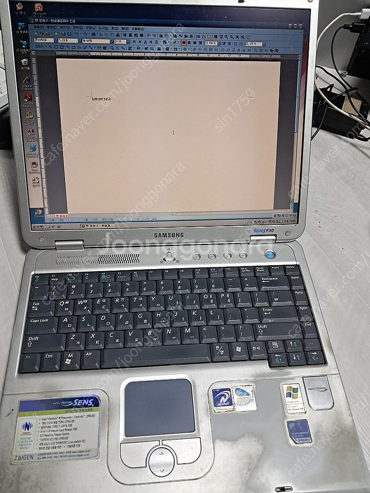 삼성노트북 P30팝니다 윈도XP설치되어있고 시리얼9핀포...--1