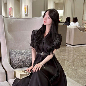 (새상품) 메이윤 플리에 셔츠 드레스 블랙 S