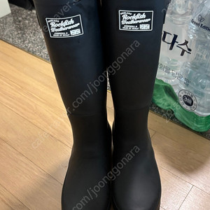 락피쉬 롱 레인부츠 블랙