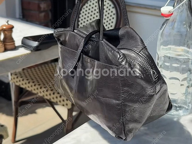 천연송아지가죽토트백 새상품 (정싸롱.프루)--4