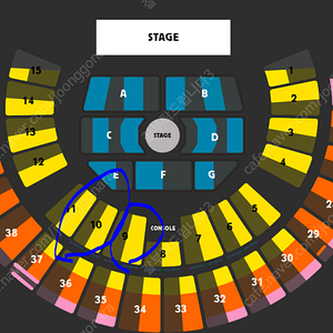 잔나비 앵콜 콘서트 1층 M석 9구역 우측 통로석