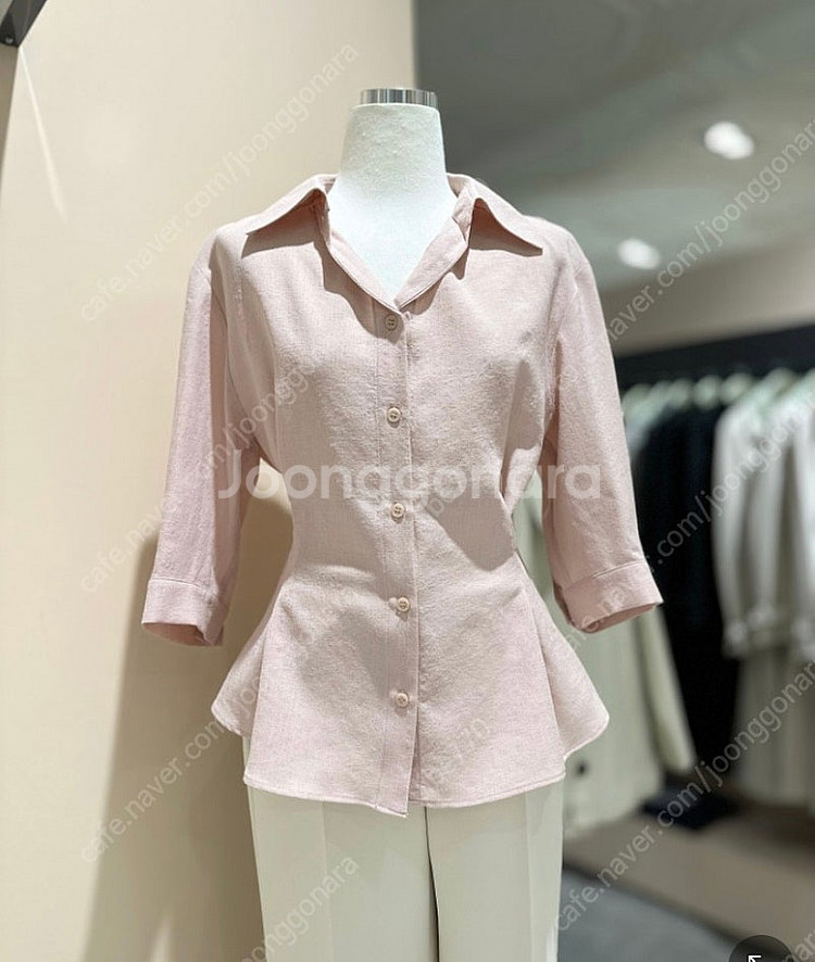 KL 핑크 블라우스--0