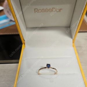 최저가로제도르 사파이어 반지 14k 로즈골드