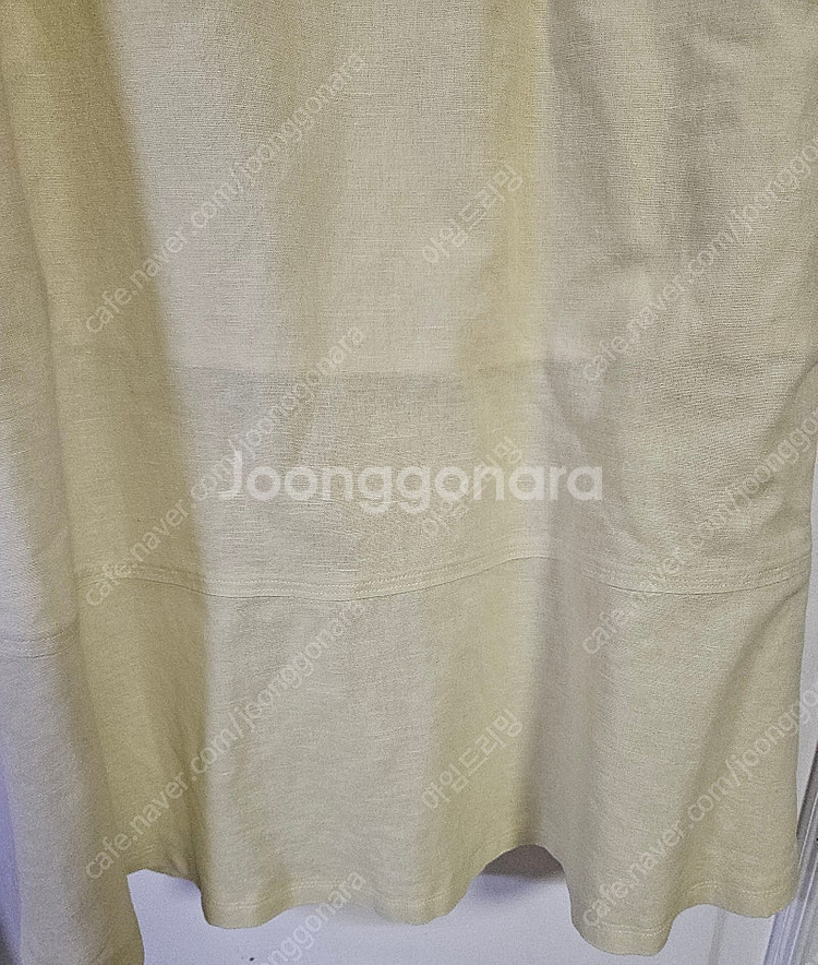 몽돌 린넨 스커트(레몬색)--1