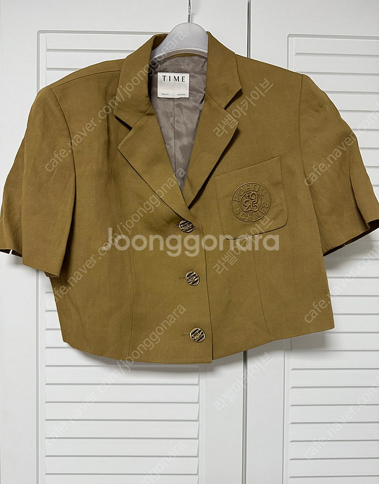 한섬 타임 반팔 트위드 자켓--0