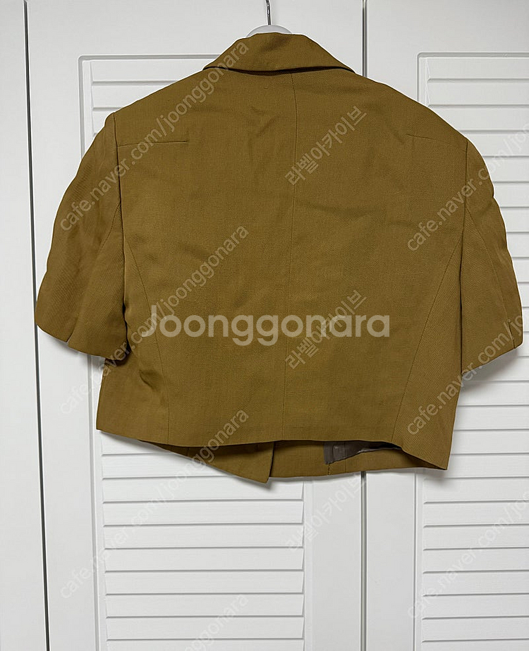 한섬 타임 반팔 트위드 자켓--1