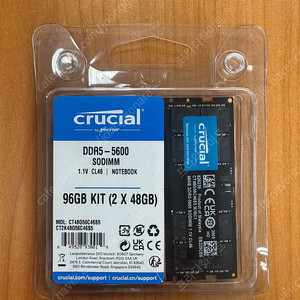 마이크론 Crucial 노트북 DDR5-5600 96G