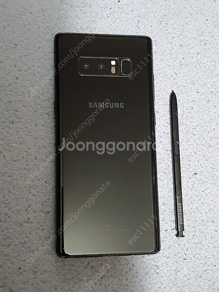 갤럭시 노트8 블랙 64기가--1