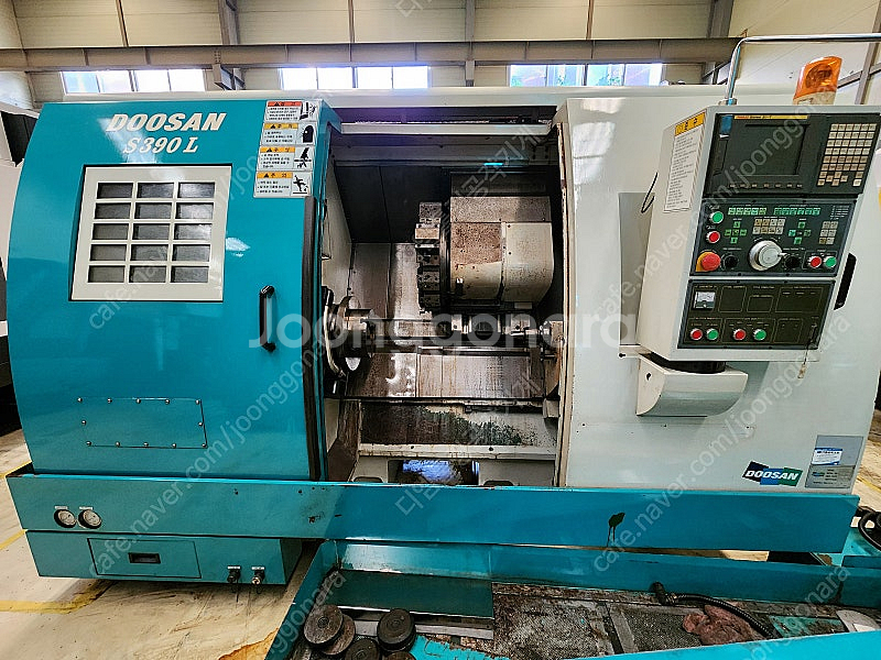 2002년식 두산공작기계(대우) S390L 10인치 유...--0