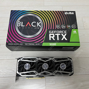 Nvidia RTX3090 팝니다 ( 이엠텍 지포스 RTX 3090 BLACK EDITION OC D6X 24GB )