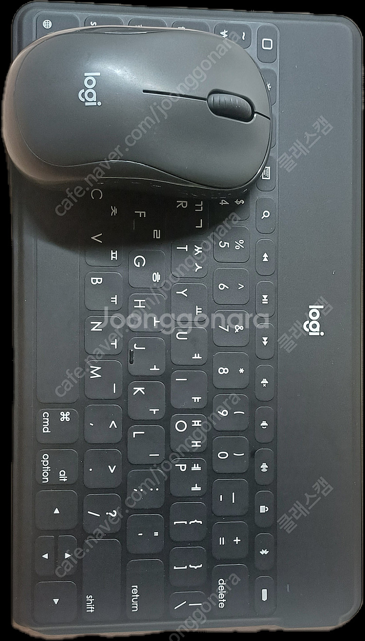 로지텍 키즈투고1 keys to go1 (블랙)+ m240 마우스--3