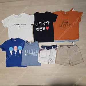 80~90 남아 여름옷 일괄