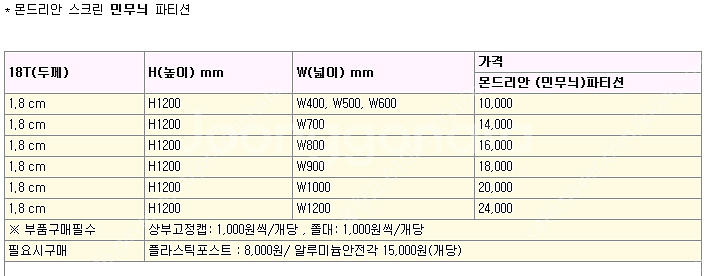 (전국배송) 화이트파티션 싸게정리중--8