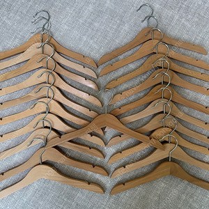 이케아 어린이 옷걸이 원목 21개