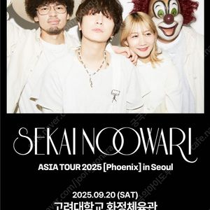 세카오와 내한공연 일요일 1구역 30번대 양도
