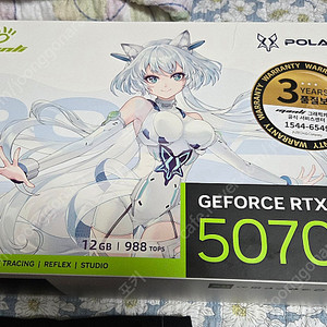 미소녀 글카 폴라폭스 Polar fox rtx 5070 그래픽카드