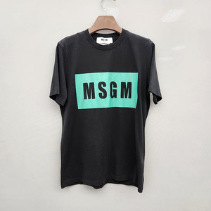 MSGM 로고 블랙 티셔츠/한섬 타임 마인 미샤 구호 랑방 띠어리 쟈딕앤볼테르 마쥬 산드로 코스 듀엘 시스템 폴로 랄프로렌 럭키슈에뜨