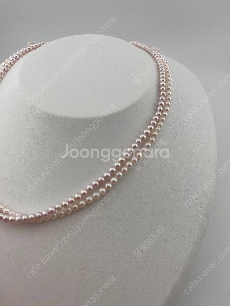 미니아코야 2~3mm 베이비아코야 진주 비즈 목걸이--0