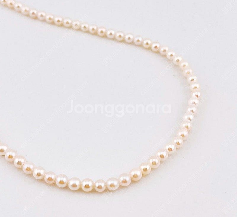 미니아코야 2~3mm 베이비아코야 진주 비즈 목걸이--4