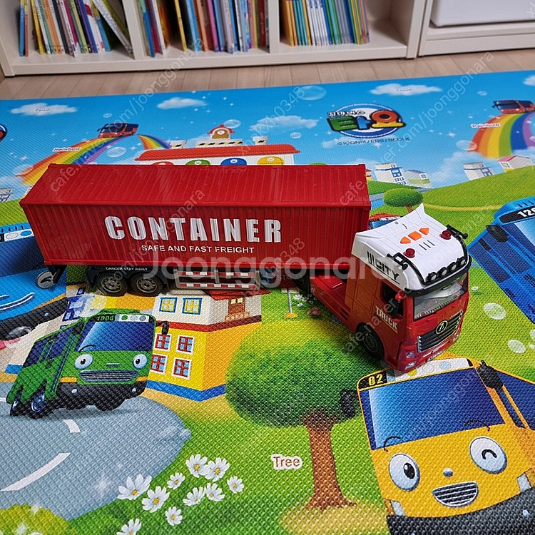 대형 쓰레기차+컨테이너 트럭 장난감--0