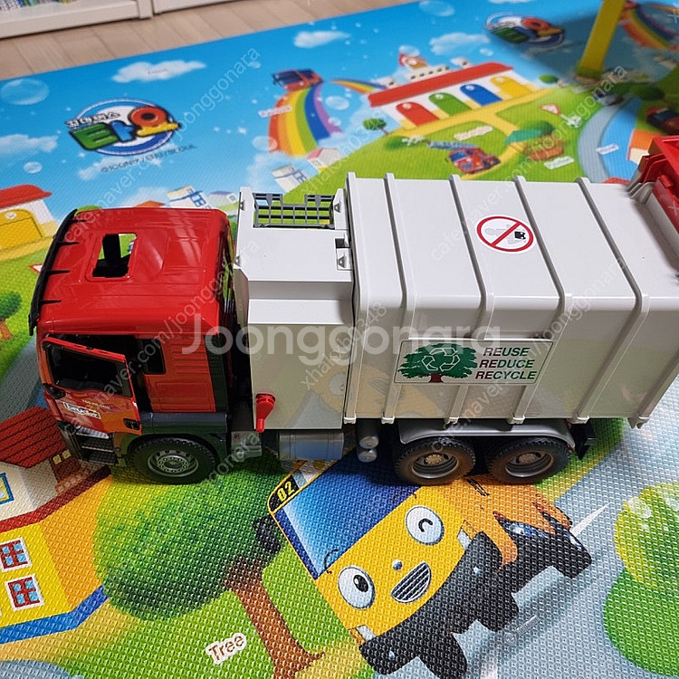 대형 쓰레기차+컨테이너 트럭 장난감--2
