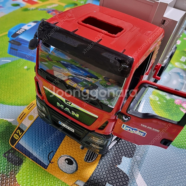 대형 쓰레기차+컨테이너 트럭 장난감--4