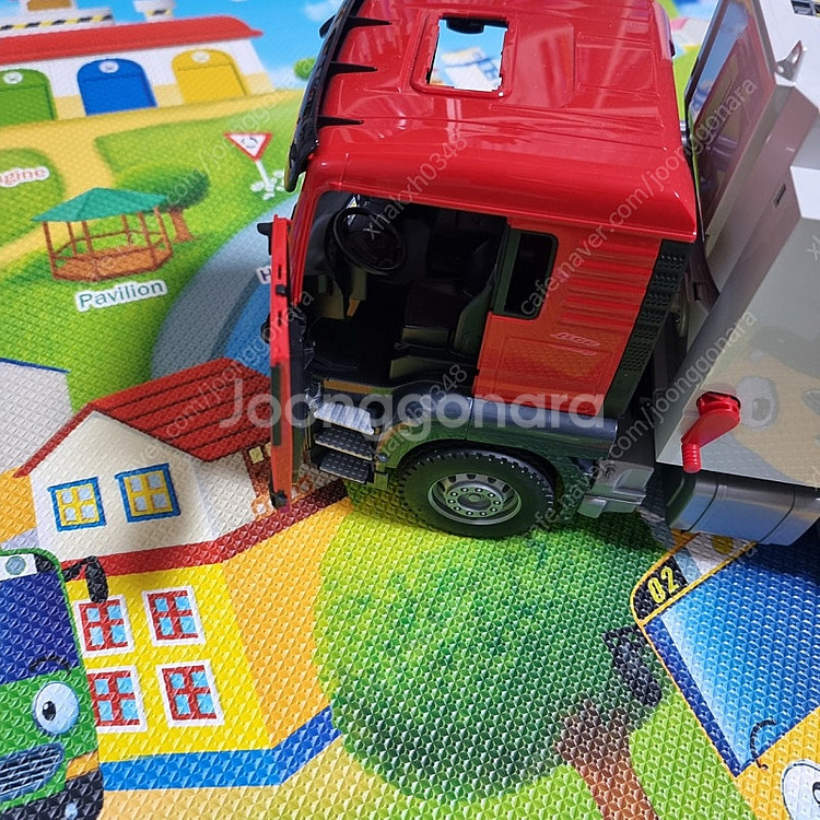 대형 쓰레기차+컨테이너 트럭 장난감--5