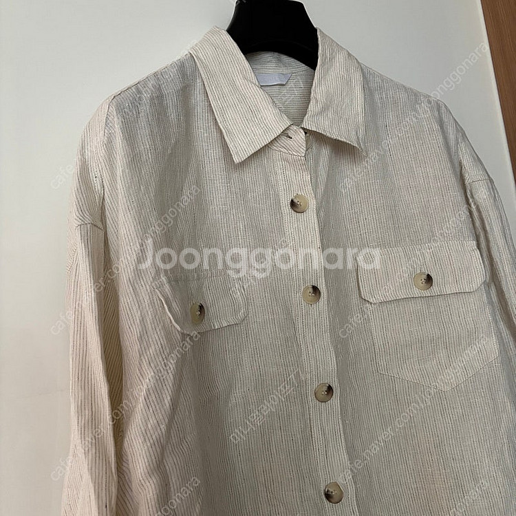 제평 지오베디 린넨100 자켓 셔츠 오버핏 올드머니룩 ...--2