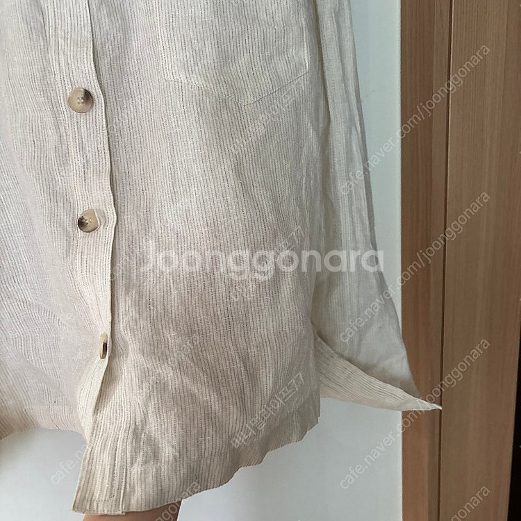 제평 지오베디 린넨100 자켓 셔츠 오버핏 올드머니룩 ...--6