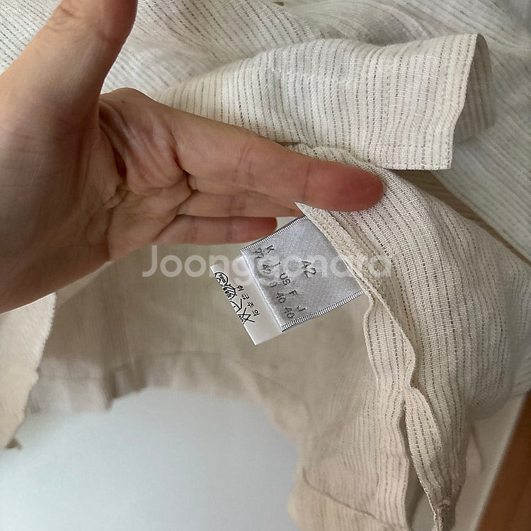 제평 지오베디 린넨100 자켓 셔츠 오버핏 올드머니룩 ...--8