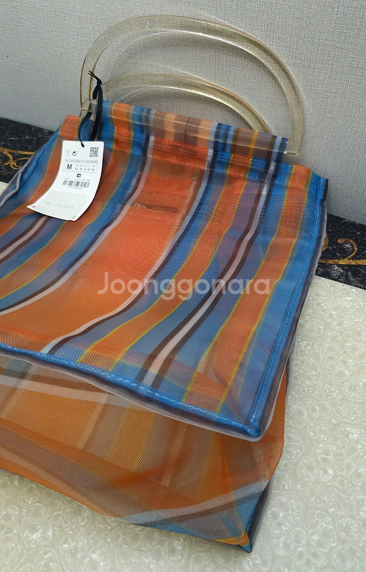 ZARAMADE 마르니 카세리니스타일 쇼퍼백 그물가방 ...--5