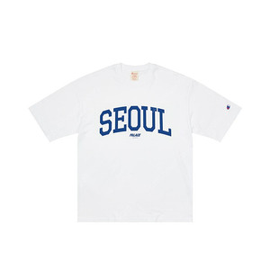 [S] 팔라스 (PALACE) x 챔피온 (Champion) 샵 티셔츠 서울 화이트