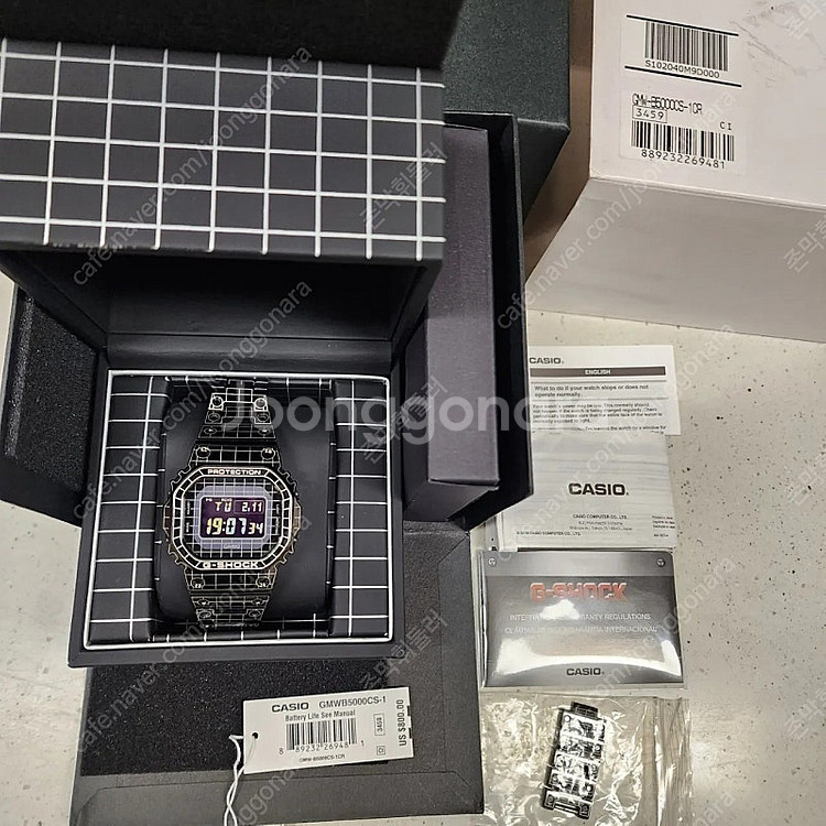 지샥 스퀘어 GMW-B5000CS-1DR 그리드 팝니다--1