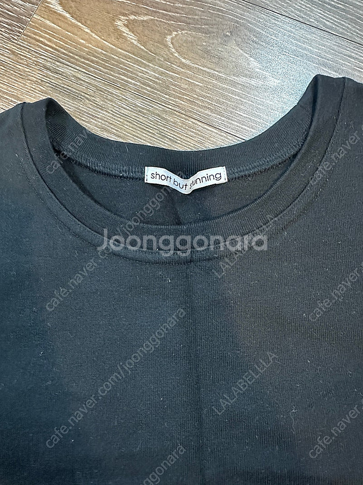 쇼트벗스터닝 솔리드 맥시 원피스 블랙 M사이즈--0