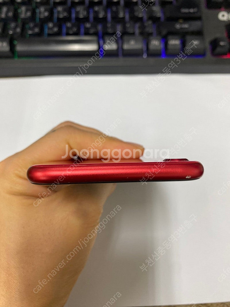 496621 아이폰SE2 레드 외관깔끔 128GB 무잔...--3