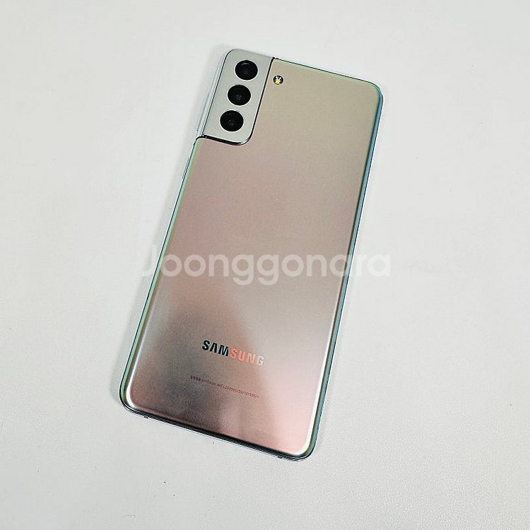 - G996N 갤럭시 S21플러스 실버 256기가 외관...--0