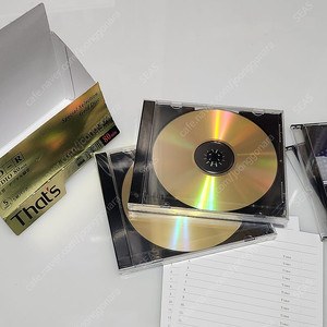 명품 공시디 2장, 고음질오디오용,That's CD-R, special selection gold disc