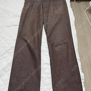 오라리 하드 트위스트 브라운 34 사이즈 와이드 핏