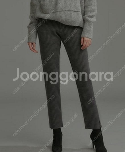 잔체크 모직 바지 (새제품)--0