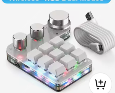 노브 달린 한손키보드 작은거나 매크로 키보드 삽니다--0