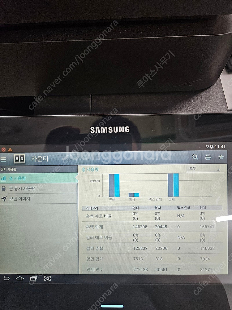 삼성 고속 컬러 복사기 SL-X7400LX 판매합니다.--2
